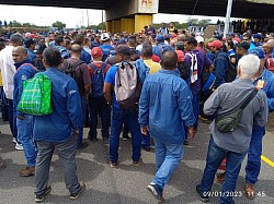 Protesta Enero Elevado Portón 4 Sidor.